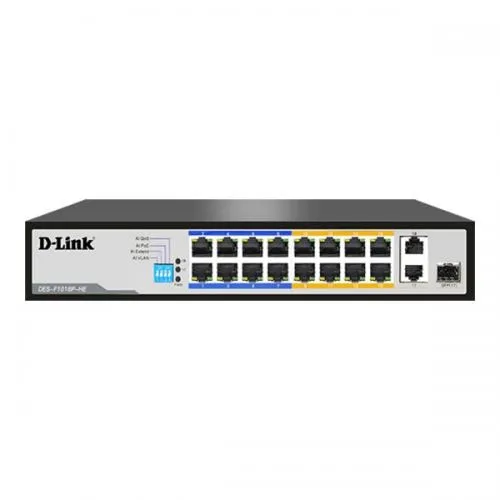 D link DES F1016P HE Unmanaged PoE switch price in Chennai, tamilnadu, kerala, bangalore