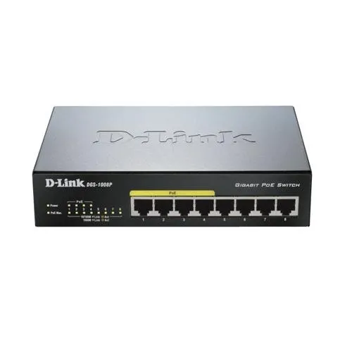 D-Link DGS 1008P 8 Port Desktop Switch price in Chennai, tamilnadu, kerala, bangalore