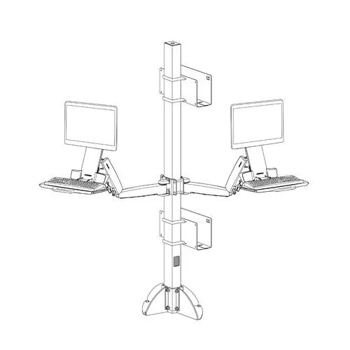 Ergotron Command Mounting Post Floor  price in Chennai, tamilnadu, kerala, bangalore