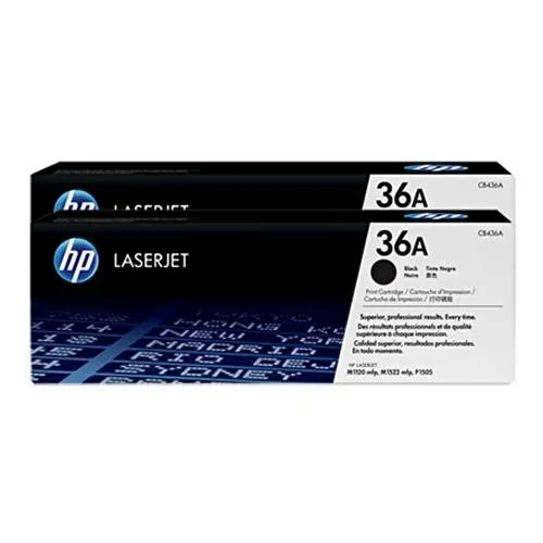 HP 36A CB436AF Twin Pack Black LaserJet Toner Cartridges price in Chennai, tamilnadu, kerala, bangalore