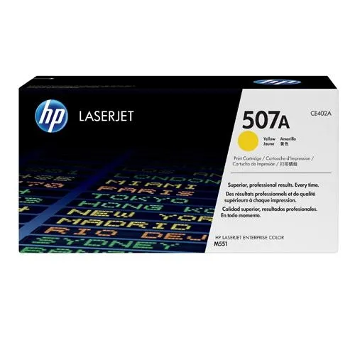 HP 507A CE402A Yellow LaserJet Toner Cartridge price in Chennai, tamilnadu, kerala, bangalore