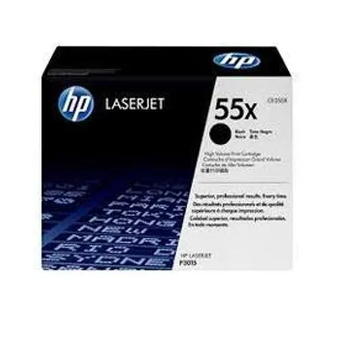 HP 55X CE255X High Yield Black LaserJet Toner Cartridge price in Chennai, tamilnadu, kerala, bangalore