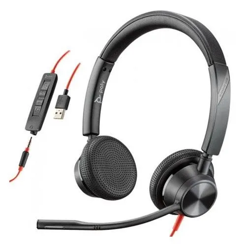 Poly Blackwire 3325 Microsoft Teams Certified USB A Headset price in Chennai, tamilnadu, kerala, bangalore