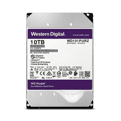 Western Digital Purple 10TB Surveillance Hard Drive price in Chennai, tamilnadu, kerala, bangalore